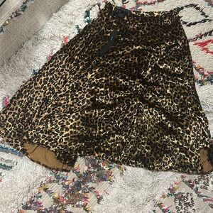 MARC JACOBS VELOUR LEOPARD SKIRT